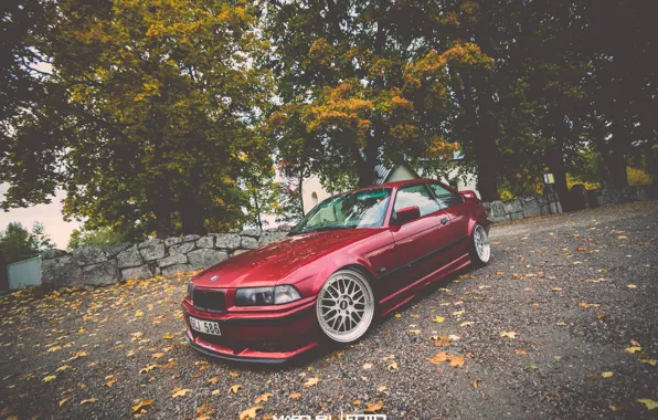 Picture BMW, Red, Coupe, E36