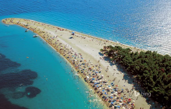 Picture sea, people, stay, island, braid, resort, Croatia, Brac, brac, dalmatia