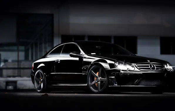 Picture black, tuning, coupe, Mercedes Benz, Mercedes, CLK, Black Series