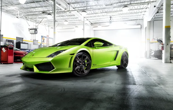 Picture Lamborghini, Gallardo, Green