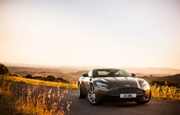 Picture road, the sky, Aston Martin, supercar, supercar, road, the front, DB11