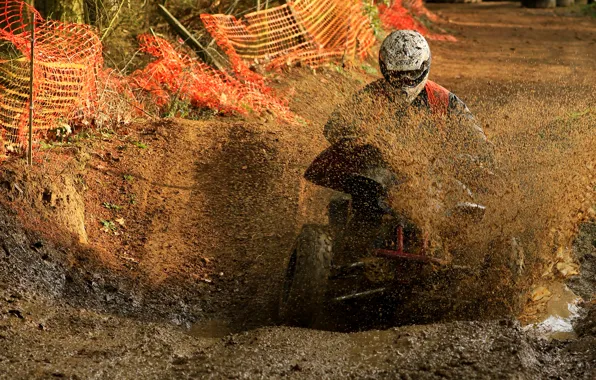 Picture race, speed, track, dirt, ATV