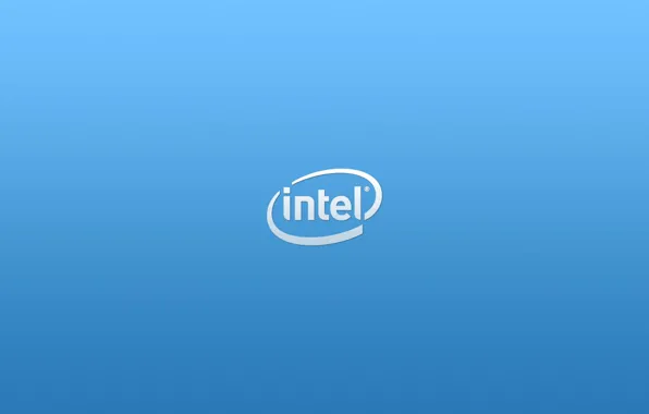 Picture logo, logo, Intel, blue, Intel