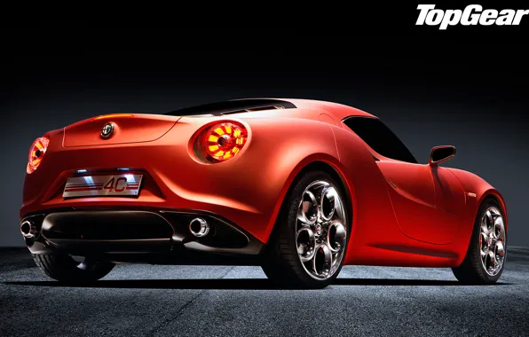 Picture concept, lights, the concept, alfa romeo, rear view, top gear, Alfa Romeo, top gear, top …