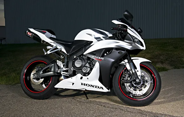 Picture white, black, motorcycle, white, honda, black, Honda, super sport, сбр600рр, cbr600rr, super sport