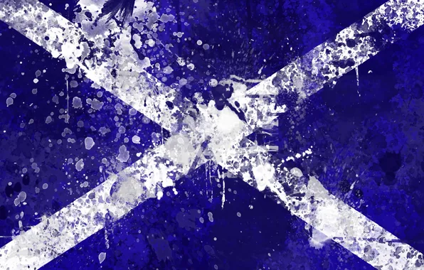Picture paint, Scotland, flag, Scotland, flag