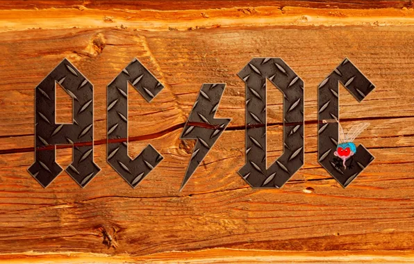 Picture letters, fly, tree, the inscription, lightning, texture, group, iron, hard rock, ac/dc, eysi DISI