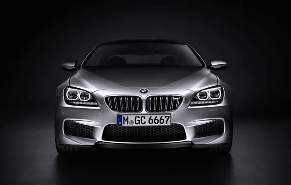 Picture Auto, BMW, Machine, Logo, Grey, BMW, Silver, The hood, Lights, Room, The front