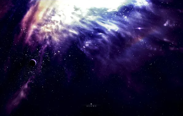 Picture stars, nebula, space, planet, glow, infinity