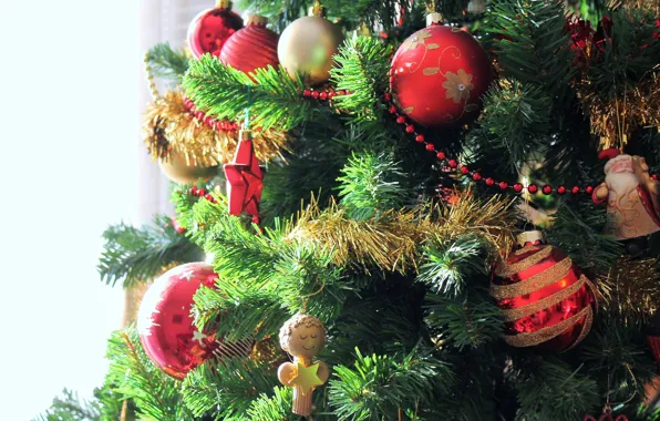 Picture balls, decoration, mood, holiday, toys, new year, Christmas, beads, tree, Santa Claus, Santa Claus, tinsel, …