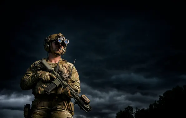 Picture weapons, background, soldiers, male, equipment