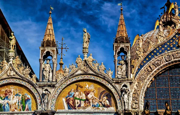 Picture Italy, Venice, The Cathedral Of St. Mark