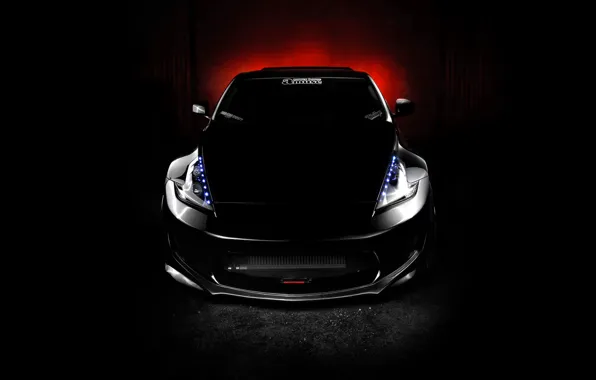 Picture black, tuning, Nissan, nissan 370z