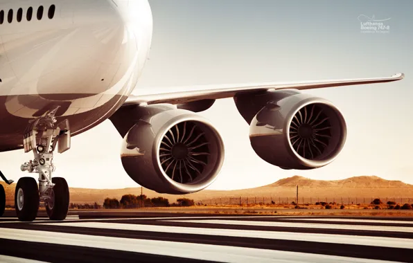 Picture Engine, Lufthansa, Boeing 747-8, Hanseatic airlines, Turbofan