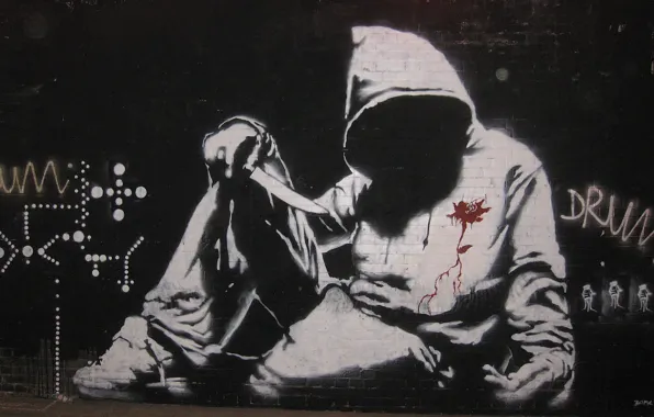 Picture Graffiti, Banksy, Hoodie