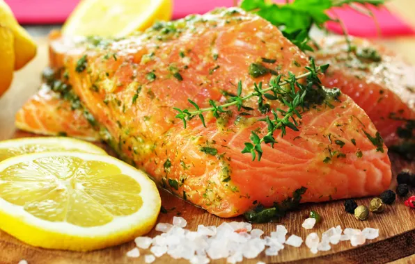 Picture photo, Lemon, Fish, Food, Spices, Seafood