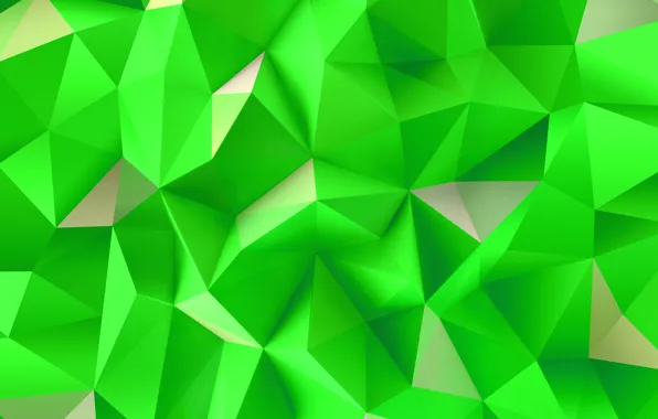 Picture Green, Wallpaper, Abstraction, Triangles