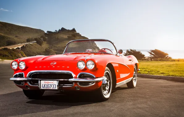 Picture Corvette, classic, chevrolet, Chevy, 1962, California Dreaming