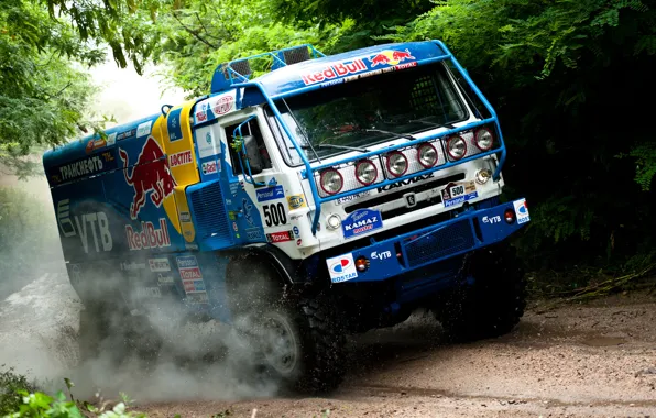 Picture Road, Forest, Dirt, Jungle, Rally, Rally-marathon, KAMAZ, Dakar, KAMAZ-master, Dakar, KAMAZ Master Team, Vladimir Chagin