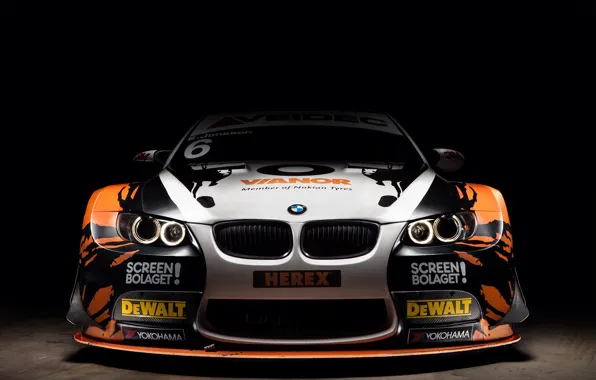 Picture BMW, front, E92, 3 Series, Yokohama, aerodynamic kit, racing car, Screen Bolaget, DeWalt, Herex, Vianor