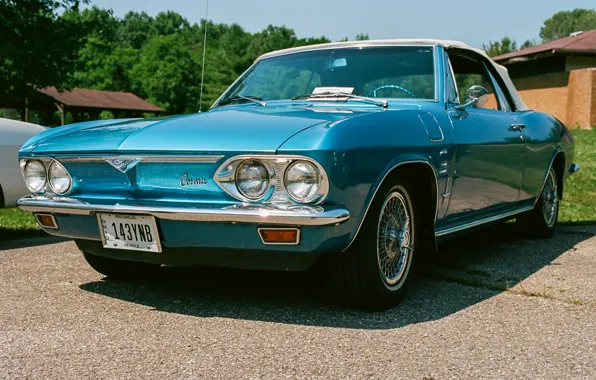 Picture Chevrolet, convertible, classic, the front, Corvair