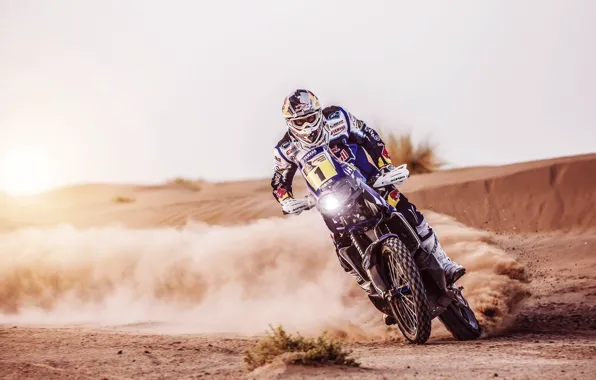 Picture Sand, Sport, Speed, Skid, Day, Motorcycle, Racer, Moto, Rally, Dakar, Equipment
