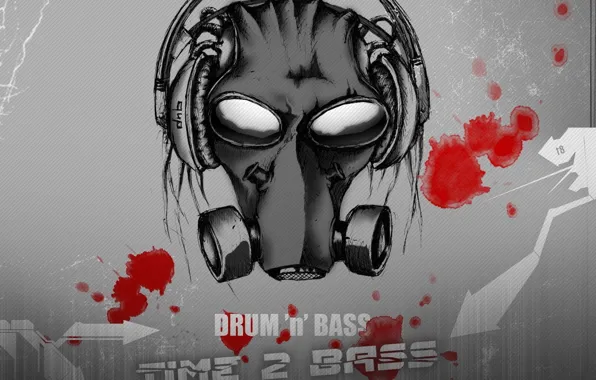 Picture blood, predator, mask, time to bass, drum &#39;bass