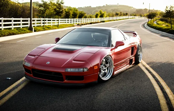 Picture before, red, wheels, honda, red, japan, Honda, jdm, tuning, front, face, acura, nsx, vtec