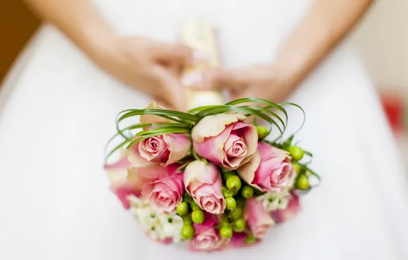 Picture flowers, bouquet, wedding, flowers, bouquet, roses, wedding, bride