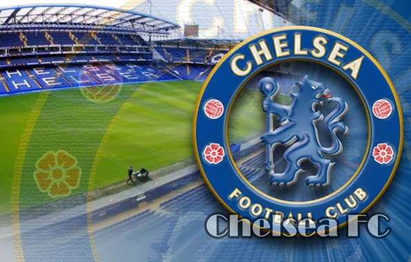 Picture wallpaper, sport, logo, stadium, football, England, Stamford Bridge, Chelsea FC
