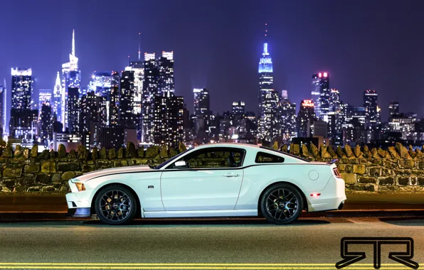 Picture road, the city, Ford, mustang, rtr