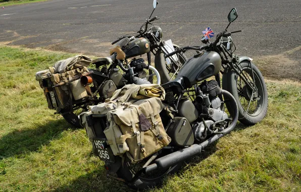 Picture motorcycles, military, BSA, WM20, WDM20