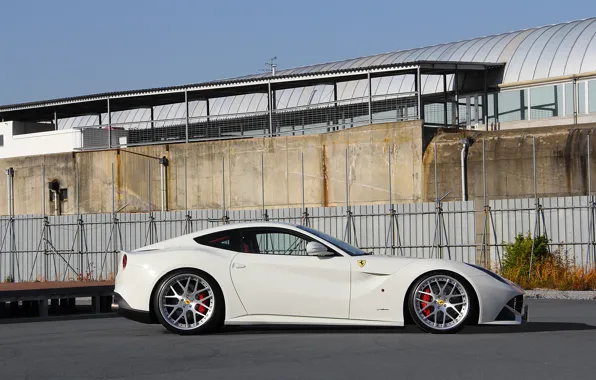 Picture profile, white, ferrari, Ferrari, drives, Berlinetta, f12 berlinetta, Beli