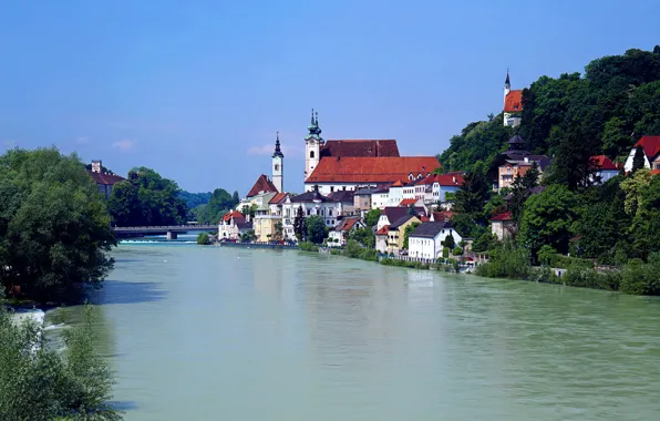 Picture river, home, Austria