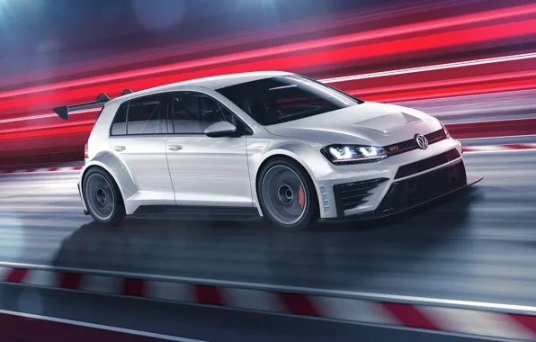 Picture in motion, GTI, Volkswagen Golf, TCR