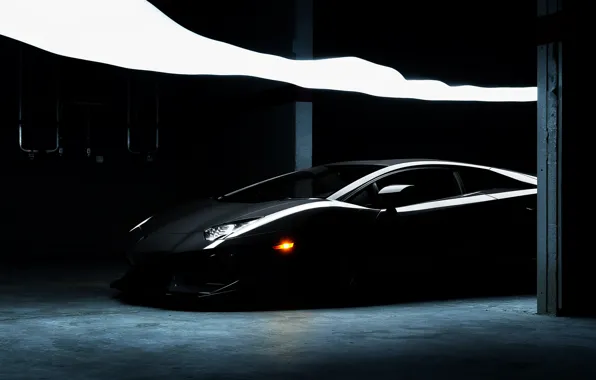 Picture Lamborghini, Lamborghini, black, black, Lamborghini, LP700-4, Aventador, Aventador