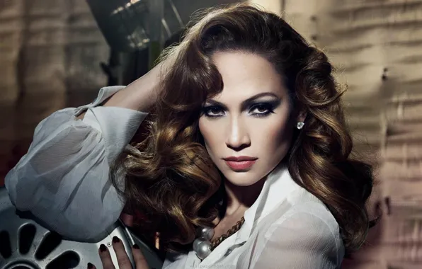 Picture look, actress, singer, celebrity, curls, Jennifer Lopez
