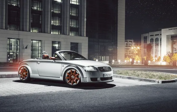 Picture car, night, Roadster, hq Wallpapers, Audi TT