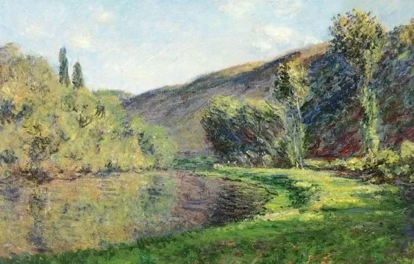 Picture landscape, nature, picture, Claude Monet, Hay in Gefosse