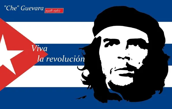 Picture Face, Flag, Cuba, Che Guevara.