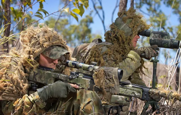 Picture soldiers, sniper, Australian Army