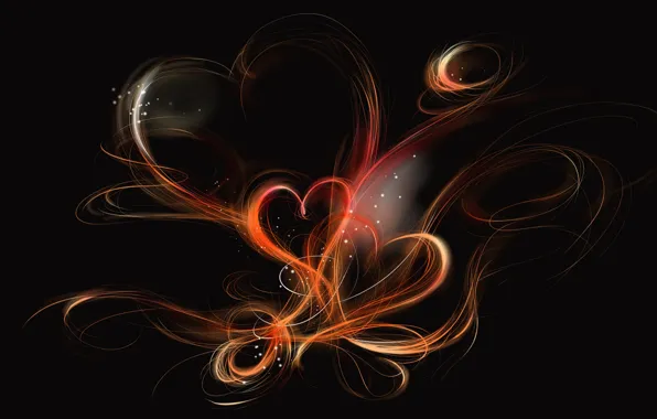 Picture background, Line, form, lights.light.black, hearts