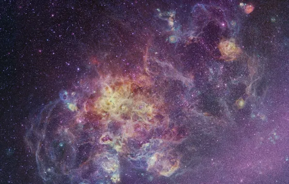 Picture space, nebula, the universe, the Magellanic clouds