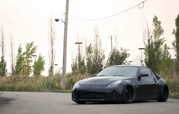 Picture black, Nissan, before, Nissan, 350z, Tuning, nismo, Stance