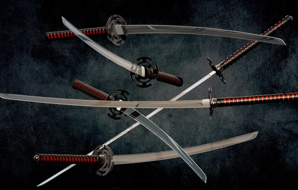 Picture wallpaper, metal, red, sword, black, weapon, background, katana, blade, samurai, asian, japanese, oriental, asiatic, Wakizashi, …
