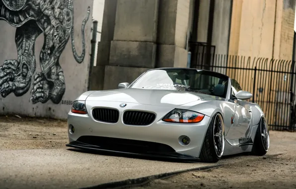 Picture car, BMW, Roadster, tuning, rechange, bmw z4, hq Wallpapers, low ride