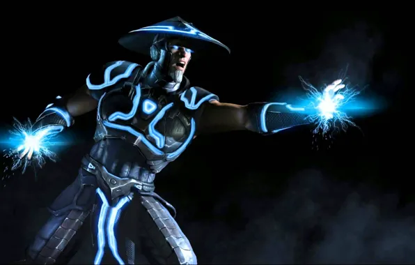 Picture future, Raiden, god of thunder, Mortal Kombat X