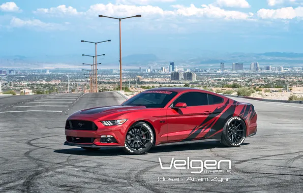 Picture Mustang, Ford, Red, Wheels, Velgen, Ruby, VMB9