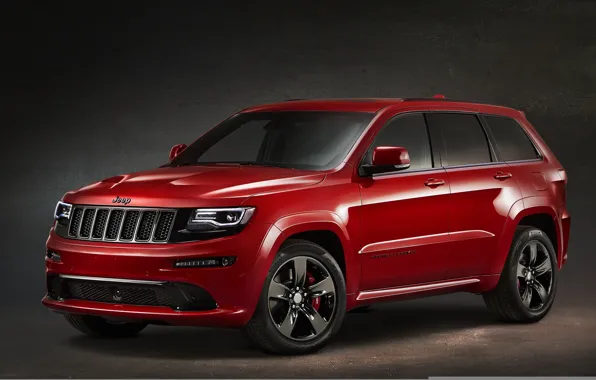 Picture red, jeep, car, Jeep Grand Cherokee