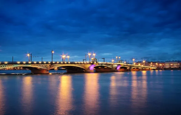 Picture river, Russia, promenade, Peter, Saint Petersburg, Neva, St. Petersburg